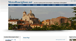 Desktop Screenshot of meteoronciglione.net